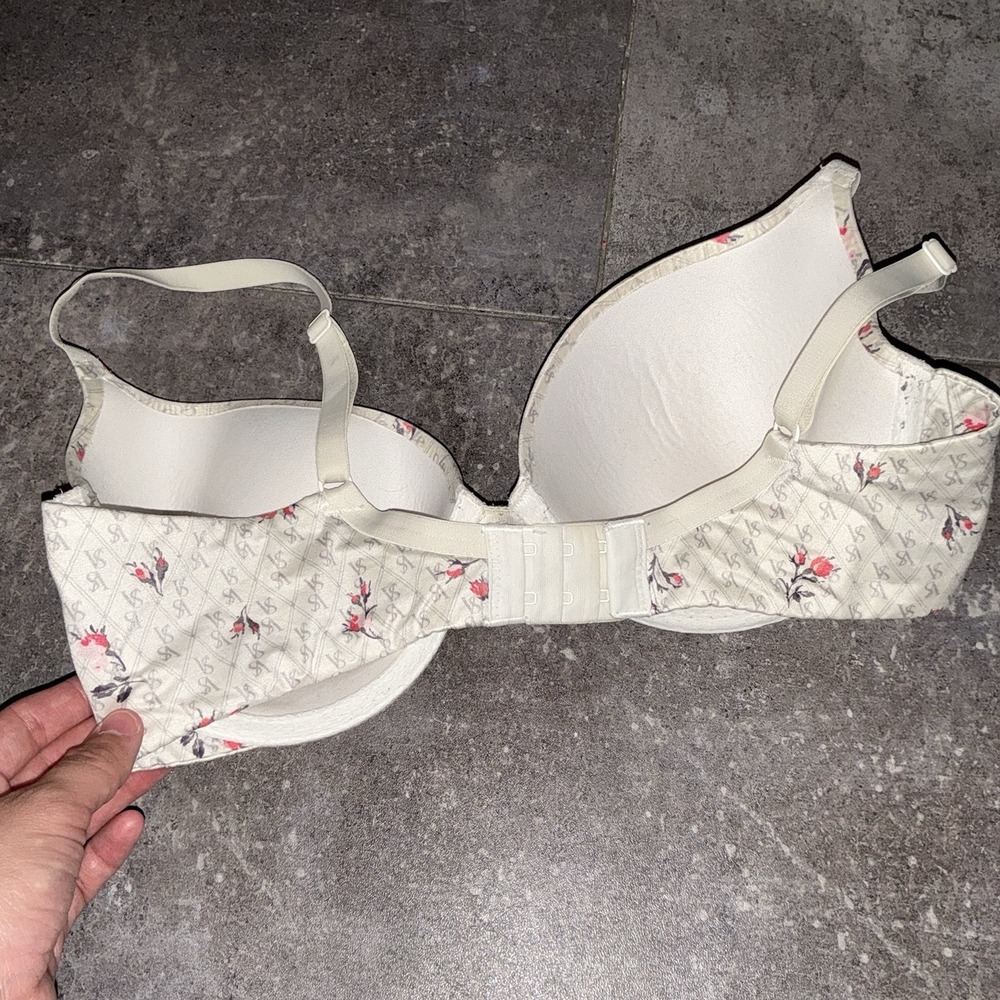 Victoria's Secret 34D Lined Demi Victoria Lined Demi Bra Whit Purple - Picture 2 of 4